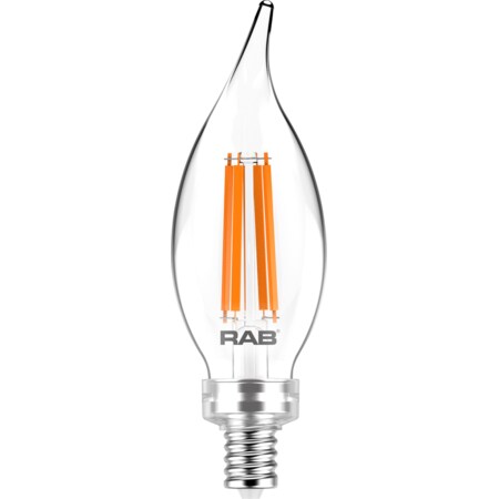 Rab FILAMENT BA11 3.3W 40EQ 300LM E12 CRI90 2700K DIM CLEAR BA11-3-E12-927-F-C